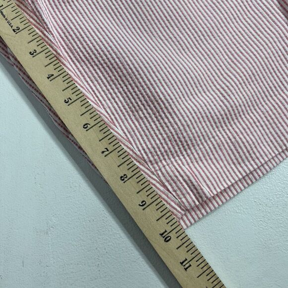 Talbots Bermuda Perfect Short Womens 2 Seersucker Pink White Stripe Cotton - Picture 7 of 7
